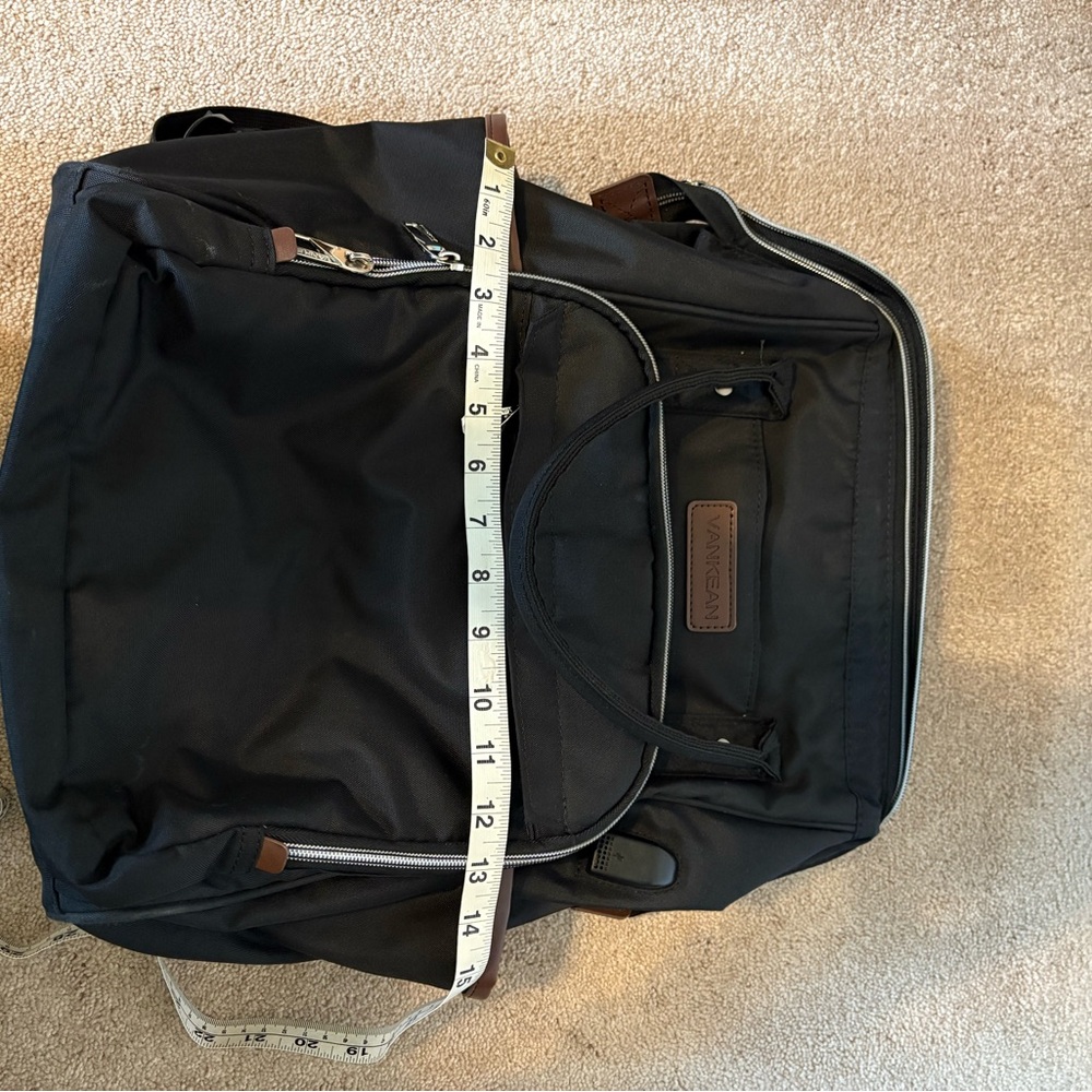 Black Backpack with Computer Pouch - Picture 6 of 6